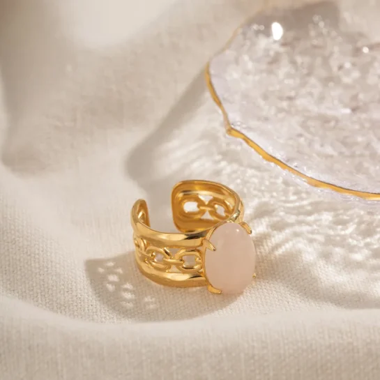 Pink Crystal Ring