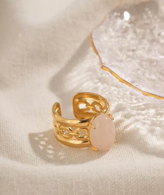 Pink Crystal Ring