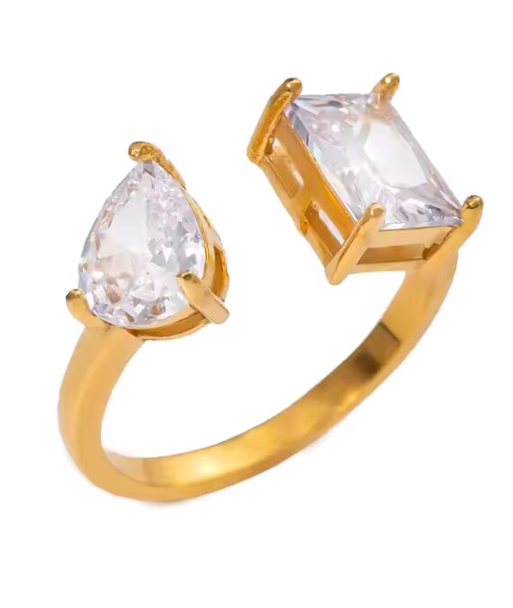Crystal Duo Ring