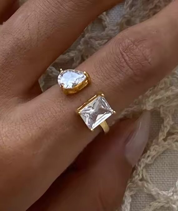 Crystal Duo Ring