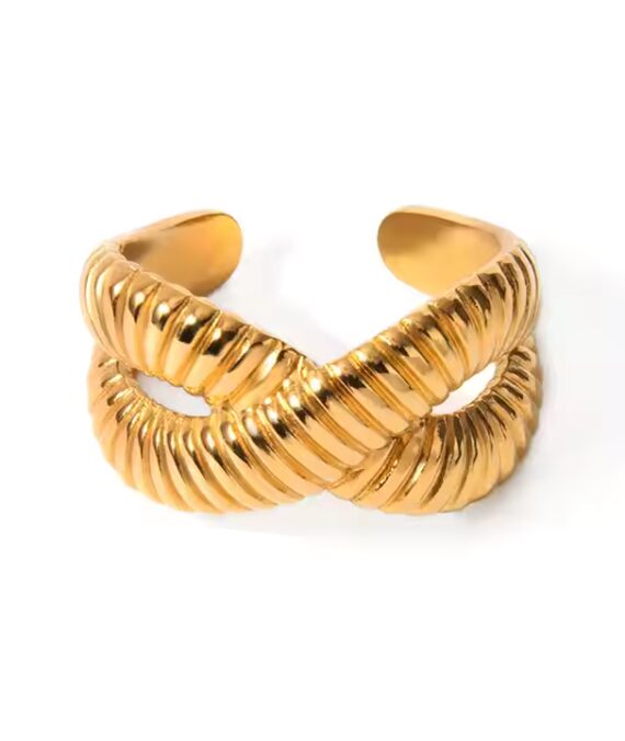 Timeless knot adjustable ring