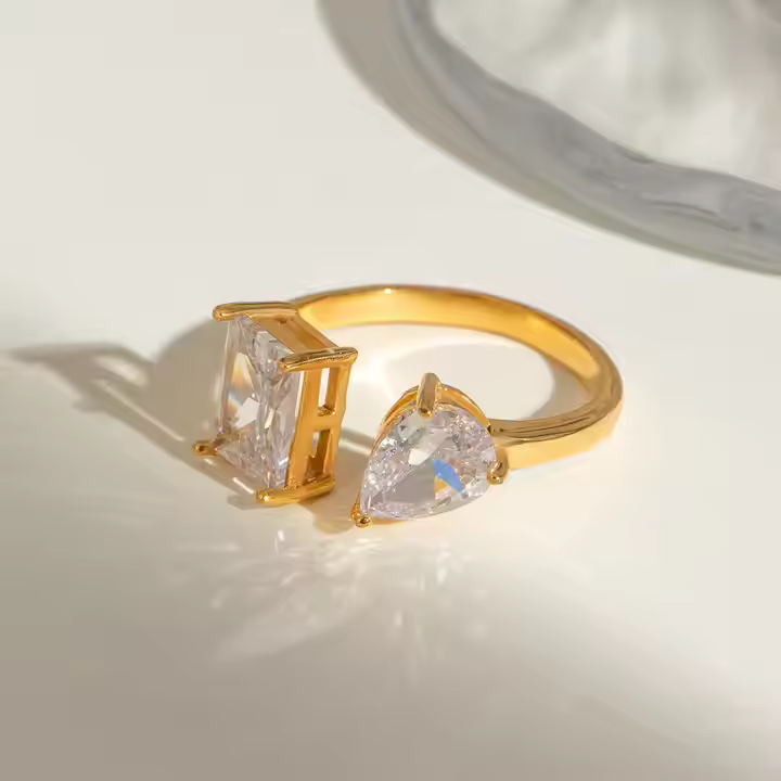 Crystal Duo Ring
