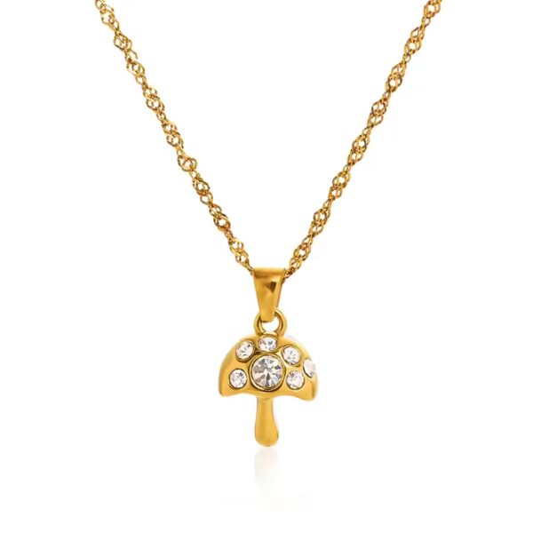 Golden Shroom necklace