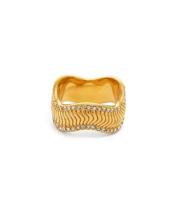 Wave Band Ring