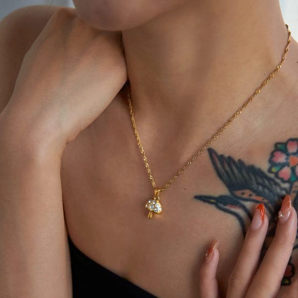 Golden Shroom Necklace